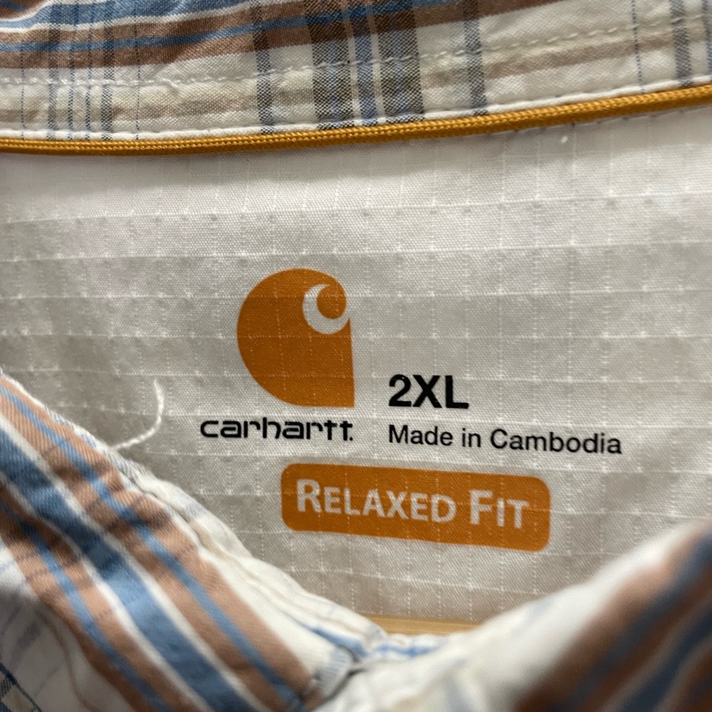Carhartt Relaxed Fit Plaid Shirt 2XL